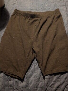 Women's Zenana Black Bike Shorts 2 PAIR Stretch Shorts